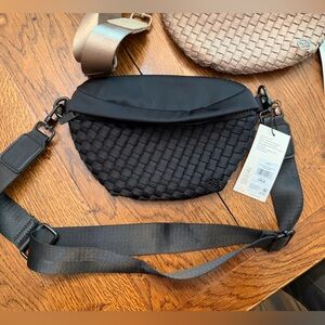 CALIA by Carrie Underwood Black Woven Crossbody Bag